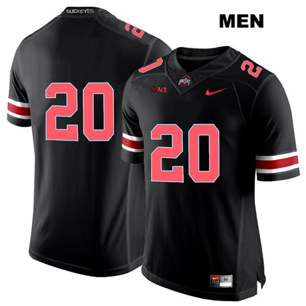 Ohio State Buckeyes Men's Pete Werner #20 Red Number Black Authentic Nike No Name College NCAA Stitched Football Jersey FX19N43UF